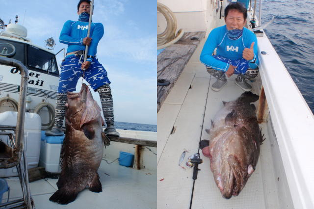42kg Giant Grouper Has Caught! By the Jig “Ocean Flash” from Crazy
